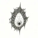 Filler Spider Webs tattoo design idea