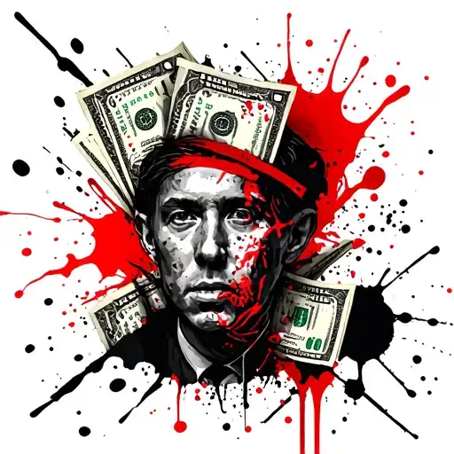 cash money tattoo design idea