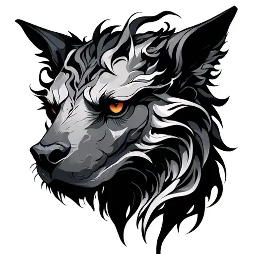cerberus heads tattoo design idea