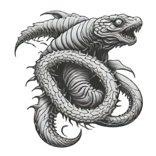 Dune Sand worm tattoo design idea