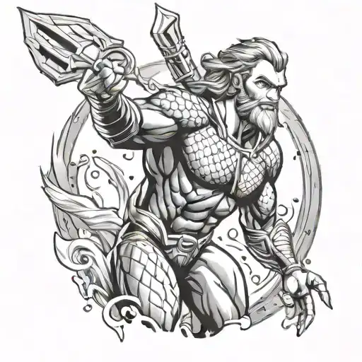 Aquaman tattoo design idea