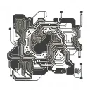 An AI-inspired tattoo design incorporating circuit patterns and binary code, symbolizing the fusion of technology and creativity tattoo design idea