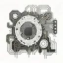 An AI-inspired tattoo design incorporating circuit patterns and binary code, symbolizing the fusion of technology and creativity tattoo design idea