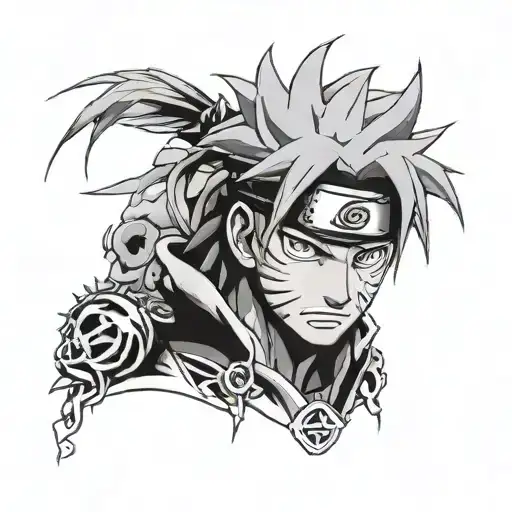 Pain Naruto tattoo design idea