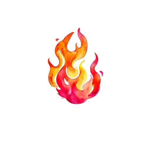 flames tattoo design idea