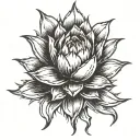 agave tattoo design idea