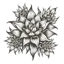 agave tattoo design idea