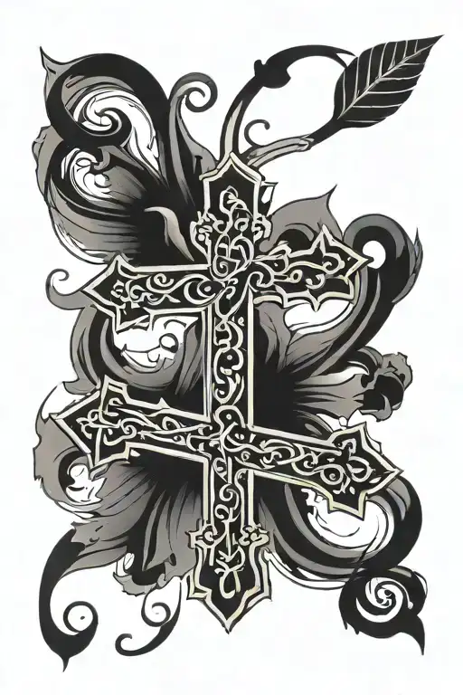 romans 12:19 tattoo in a cross tattoo tattoo design idea