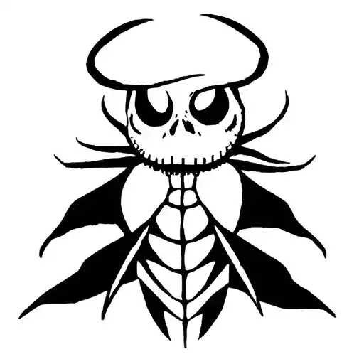 Beetlejuice nightmare before christmas gremlins tattoo design idea