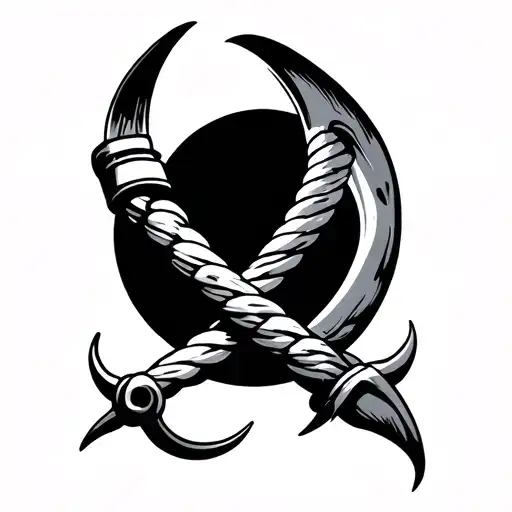 sickle with noose handle The tattoo tattoo design idea