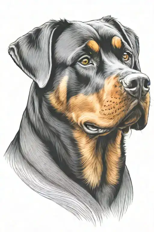 rottweiler breed that passed tattoo design idea