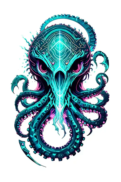 Kraken tattoo design idea