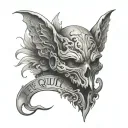 keep quiet tattoo design idea