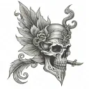 keep quiet tattoo design idea