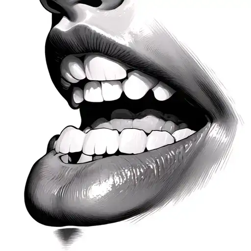 Throat tattoo design idea