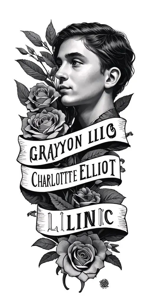 "Grayson Elliott Charlotte Linc" family tattoo design tattoo design idea