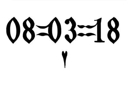"
08-03-18" tattoo design idea
