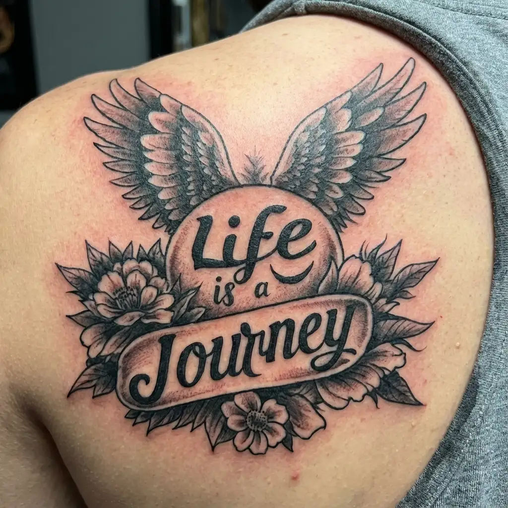 life is a journey tattoo ideas for forearm men design small no text only design no wings some deep design and no text tattoo design idea