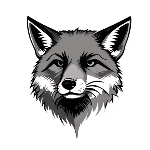 conor mcgregor chest tattoo design, fox head tattoo design idea