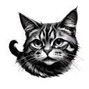 3 Headed Cat tattoo design idea