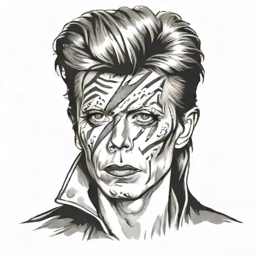 david bowie tattoo design idea