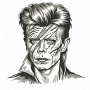 david bowie tattoo design idea