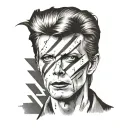 david bowie tattoo design idea