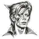 david bowie tattoo design idea