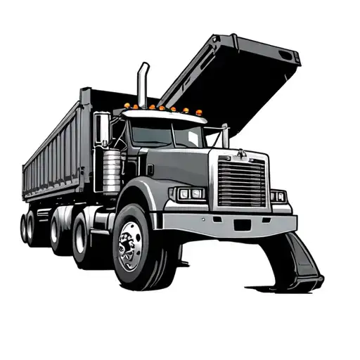 rigs, farming, trucking, guns, mechanic tattoo design idea