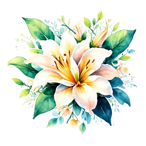 small delicate and elegant gardenia and lily flowers wrist tattoo tattoo design idea