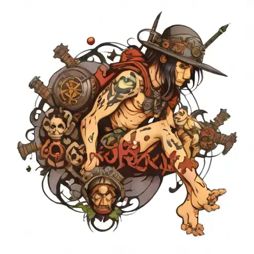 war, child, trauma, depressd, strong enough tattoo design idea