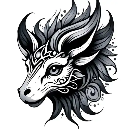 Alebrije tattoo design idea