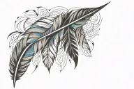 feather tattoo design idea