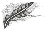 feather tattoo design idea