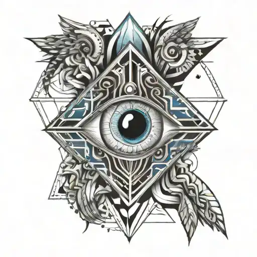 eyes of god on hand tattoo tattoo design idea