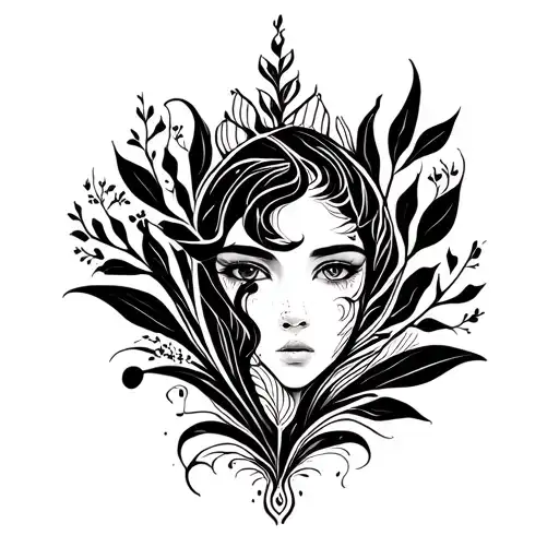 dainty spine tattoo nature and beauty tattoo design idea