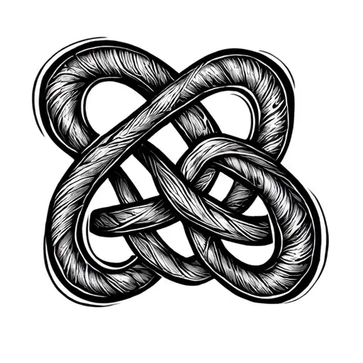 Love unreachable complicated infinity symbol for ever best freind knot tattoo design idea