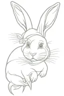 Bunny tattoo design idea