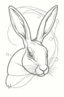 Bunny tattoo design idea