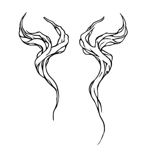 Choices made in present altering the past. Heaven and hell created in the present changing the past tattoo design idea