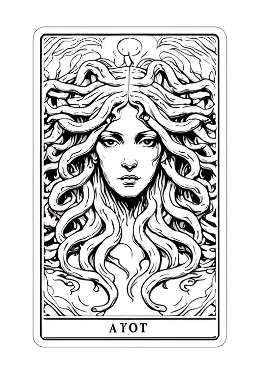 Medusa Tarot Card tattoo design idea