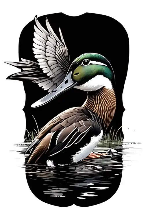 Duck Hunting tattoo design idea