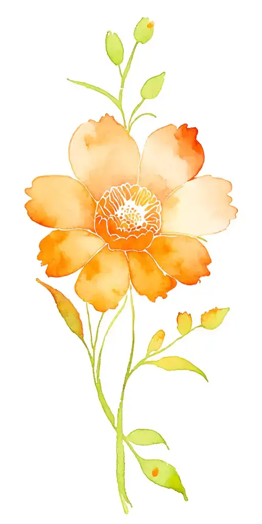 floral patterns tattoo design idea