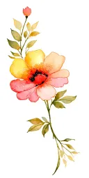 floral patterns tattoo design idea