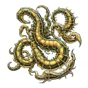 scorpion with shiny tail  tattoo design idea