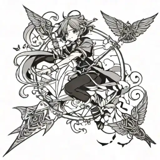 kites tattoo design idea