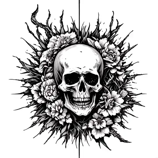 death I will fear tattoo design idea