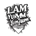 Make a tattoo with the words LAM ❤️ YumYum (LAM philosophy is Long And Muscular) and YumYum is vagina. So make it tattoo design idea