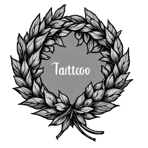 Greek Wreath tattoo design idea