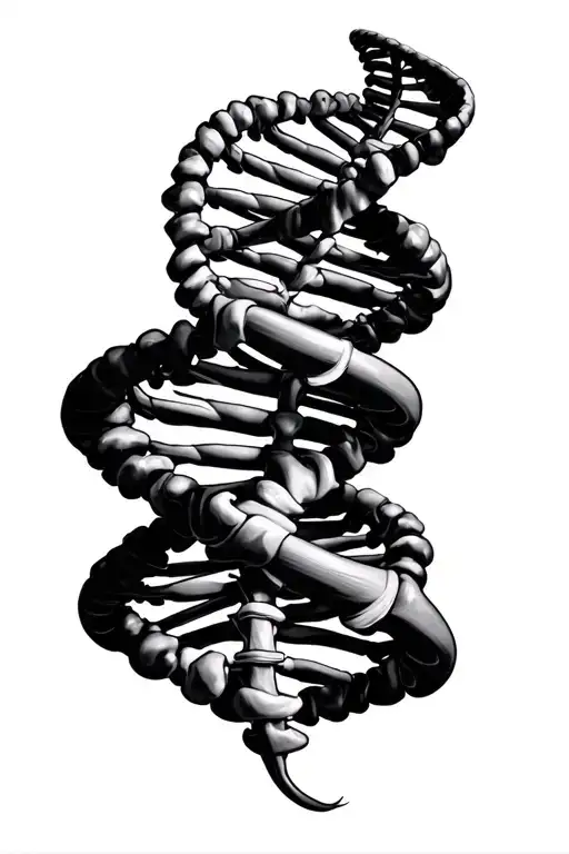 anatomy DNA biology tattoo design idea
